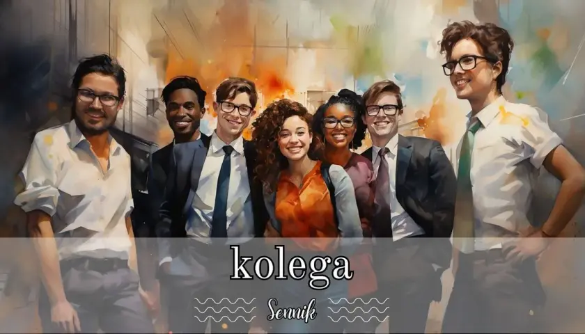 Sennik Kolega ze Szkoły - Kolega z Pracy Sennik
